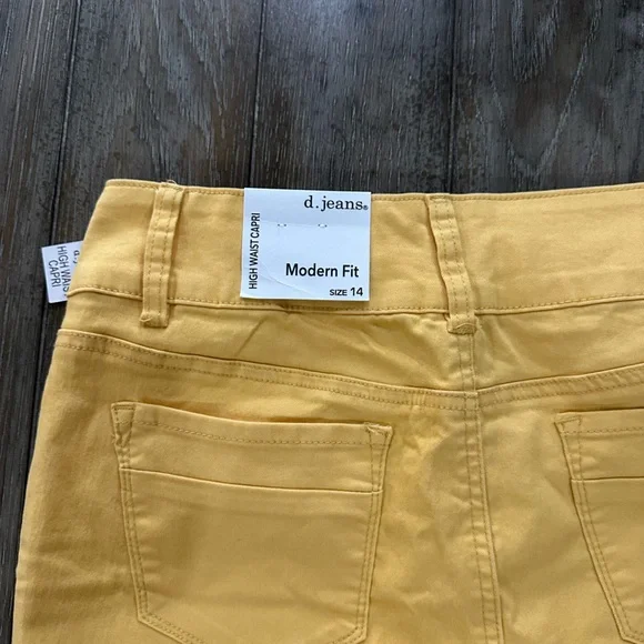 d. jeans High Waist Mustard Pants - Picture 9 of 10